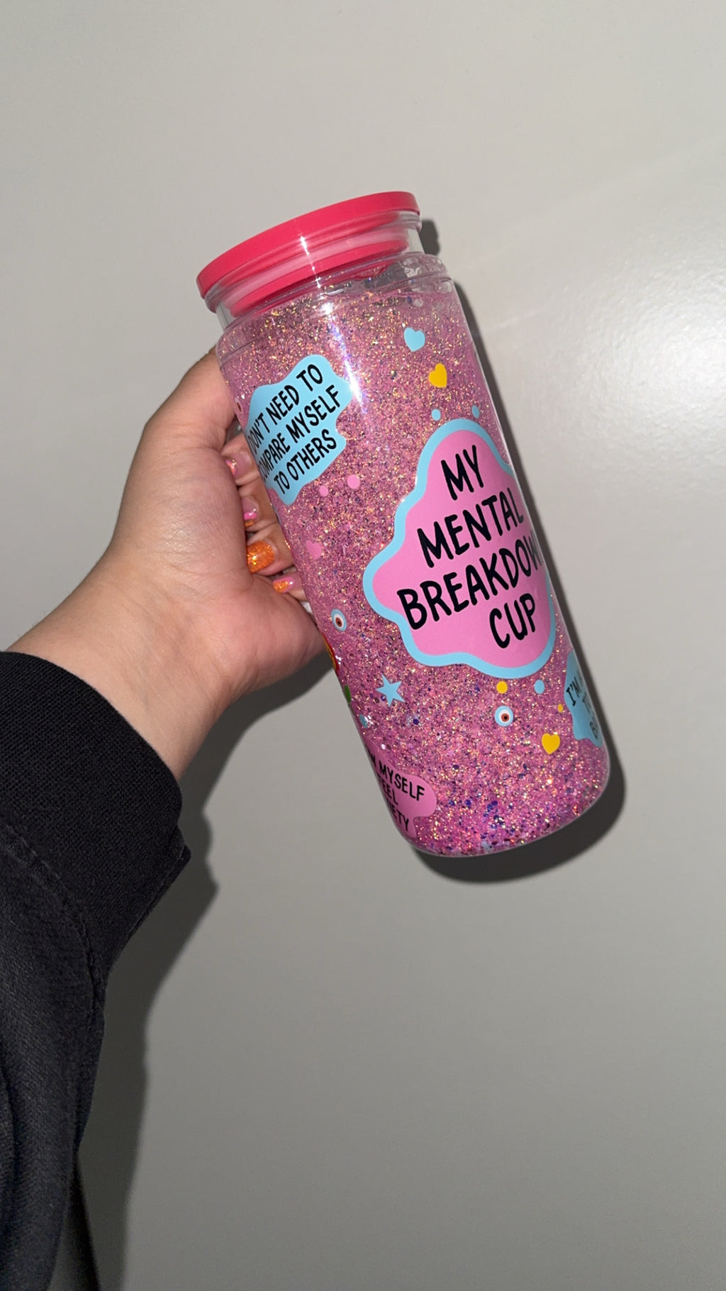 Mental Health 20 oz cup with handle